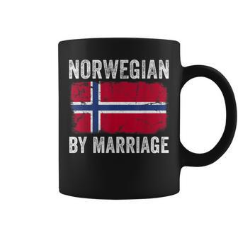 Norwegian By Marriage Norway Flag Husband Wife Coffee Mug | Seseable UK