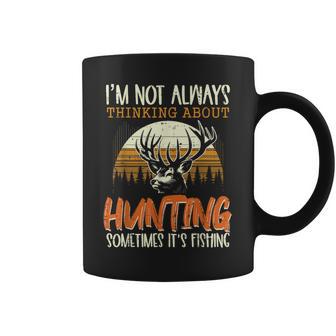 Not Always Thinking Hunting Fishing Kids Coffee Mug - Thegiftio UK