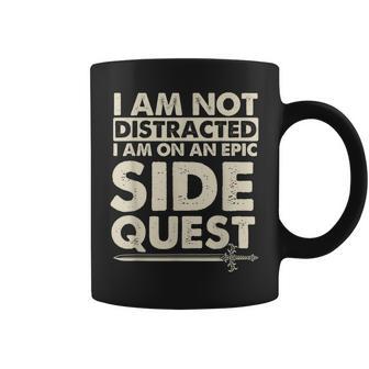 I Am Not Distracted I Am On An Epic Side Quest Rpg Tabletop Coffee Mug - Monsterry