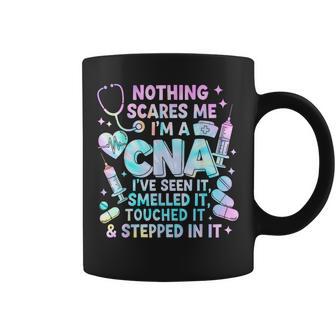 Nothing Scares Me I'm A Cna I've Seen It Healthcare Tie Dye Coffee Mug - Thegiftio UK