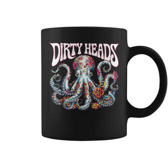 Octopus Lover Floral Octopus Ocean Sea Animal Dirty Heads Coffee Mug - Monsterry
