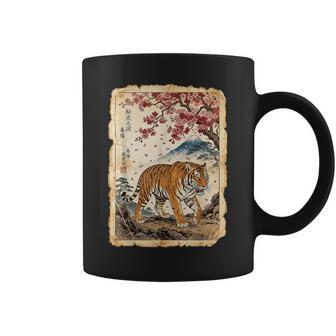 Œuvre D'artintage En Fleurs De Cerisier Japonais Tasse - Cadeauxyz