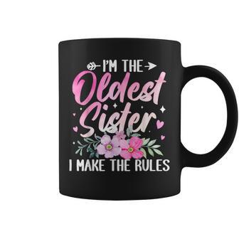 Oldest Sister I Make The Rules Matching Sibling Coffee Mug - Monsterry