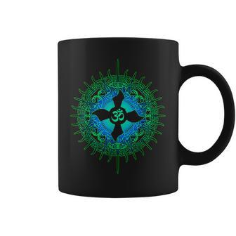 Om Psytrance Goa Psy Rave サイケデリックフェスティバルギフトアイデア コーヒーマグ - Kawaiitshirt