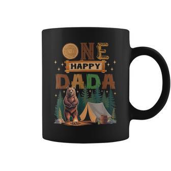 One Happy Dada Camper 1St Birthday Camping Bear Coffee Mug - Thegiftio UK