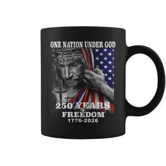 One Nation Under God 250 Years Of Freedom Coffee Mug - Thegiftio UK