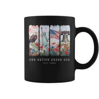 One Nation Under God Christian Wildflower 250Th Girls Coffee Mug - Thegiftio UK