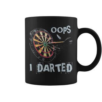 Oops I Darted Jeu De Fléchettes Amusant Avec Mot Gag Tasse - Cadeauxyz