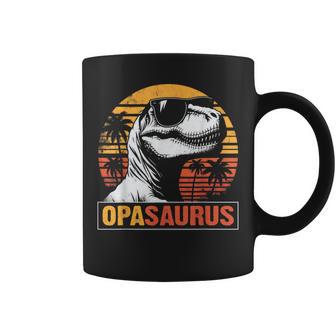 Opasaurus T Rex Dinosaur Opa Vintage Fathers Day Coffee Mug - Thegiftio UK