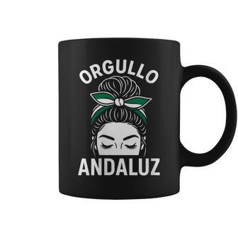 Orgullo Andaluz Moño Bandera Andalucía Regalo Cuello Taza de café - Regaloses
