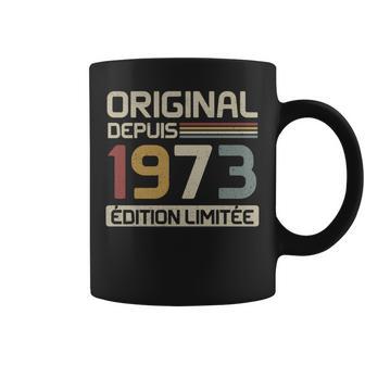 Original 1973 Cadeau Anniversaire 52 Ans Anniv 52 Ans Manche Longue Tasse - Cadeauxyz