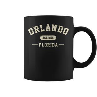 Orlando Florida Est 1875 Vintage Retro Athletic Style Coffee Mug - Thegiftio UK