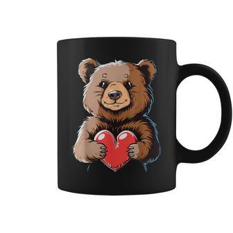 Ours Mignon En Forme De Cœur Pour Laaint-Valentin Tasse - Cadeauxyz