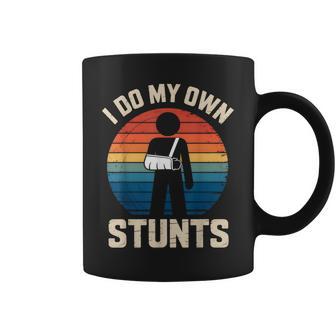 I Do My Own Stunts Boys Broken Arms Get Well Injury Coffee Mug - Thegiftio UK