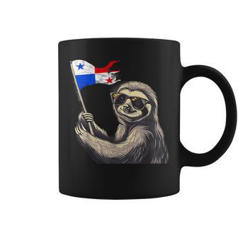 Panamanian Flag Sloth Panama Roots Panama Pride Panama Coffee Mug - Thegiftio UK
