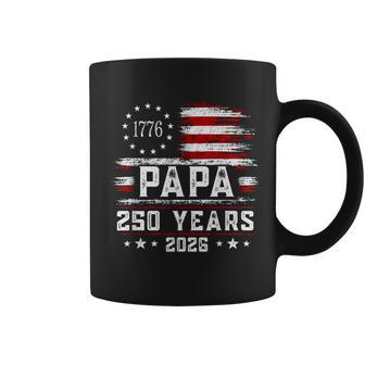 Papa American Flag 250 Years 4Th Of July Grandpa Coffee Mug - Thegiftio UK