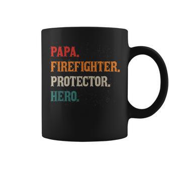 Papa Bombero Protector Héroe Padre Papá Bomberos Taza de café - Regaloses