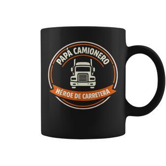 Papá Camionero Héroe De Carretera Regalo Día Del Padre Taza de café - Regaloses