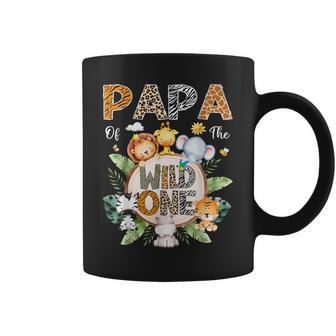 Papa Of The Wild One First Birthday Safari Jungle Animal Coffee Mug - Thegiftio UK