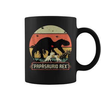 Papásaurio Rex Dinosauriointage Día Del Padre In Mangas Taza de café - Regaloses