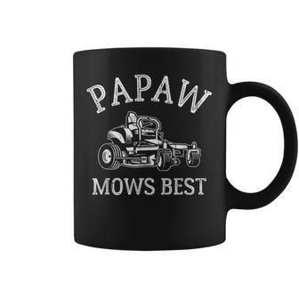 Papaw Mows Best Father's Day Vintage Lawn Mower Coffee Mug - Thegiftio UK