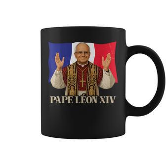 Pape Léon Xiv Drapeau De La France Cardinal Robert Prevost Tasse - Cadeauxyz