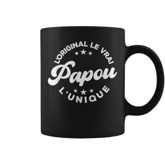 Papou L'original L'unique Cadeau Homme Fête Des Grands Pères Tasse - Cadeauxyz