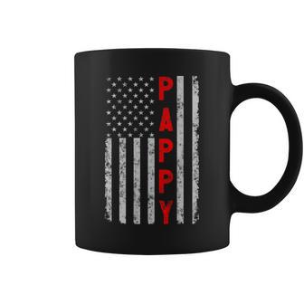 Pappy Patriotic Fathers Day Vintage American Flag Coffee Mug - Thegiftio UK
