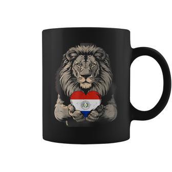 Paraguayan Pride Paraguayan Flag Lion Paraguay Heart Coffee Mug - Thegiftio UK