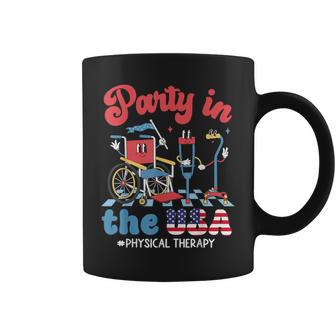 Party In The Usa Physical Therapy Pt Therapist 4Th Of July Coffee Mug - Thegiftio UK