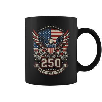 Patriotic 250 Years Usa 250 Anniversary American 4Th Of July Coffee Mug - Thegiftio UK
