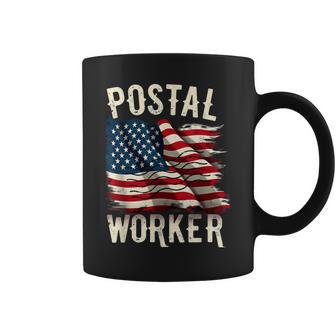 Patriotic American Flag Postal Worker Coffee Mug - Thegiftio UK