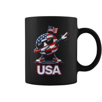Patriotic American Soccer Ball 4Th Of July Coffee Mug - Thegiftio UK