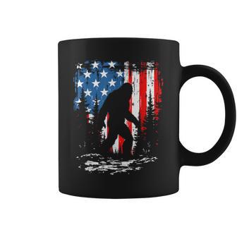 Patriotic Bigfoot Sasquatch 4Th Of July Usa American Flag Coffee Mug - Thegiftio UK