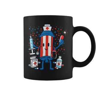Patriotic Nurse Rocket Healthcare Hero 4Th Of July Coffee Mug - Thegiftio UK