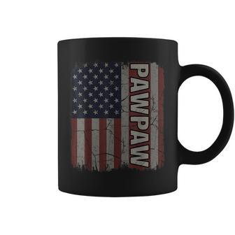 Pawpaw American Flag Vintage Father's Day 4Th Of July Coffee Mug - Thegiftio UK