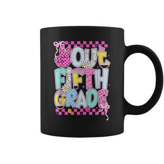 Peace Out 5Th Grade Graduation Last Day School Girls Kids Coffee Mug - Monsterry