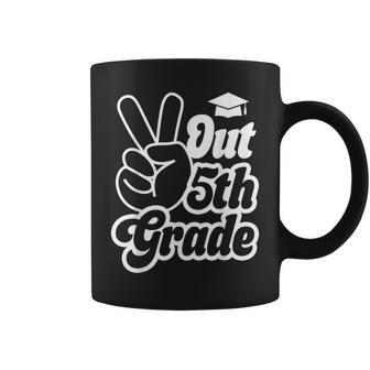 Peace Out 5Th Grade Last Day School 2025 Coffee Mug - Thegiftio UK