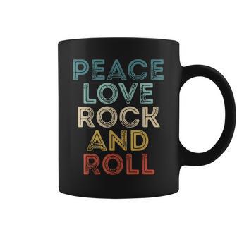 Peace Love Rock And Roll ピース・ラブ・ロックンロールtシャツ ロックンロール・ミュージック コーヒーマグ - Kawaiitshirt