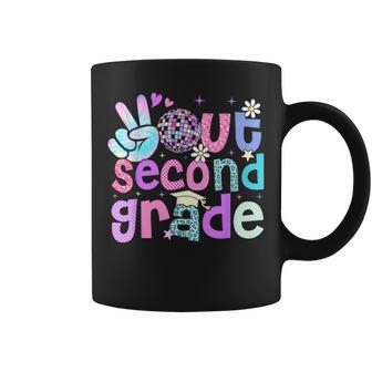 Peace Out Second Grade Last Day Of 2Nd Grade Leopard Coffee Mug - Monsterry