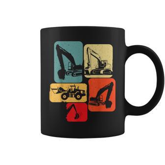 Pelleteuse Conducteur D'engins De Pelles Enfant Garçon Retro Tasse - Cadeauxyz