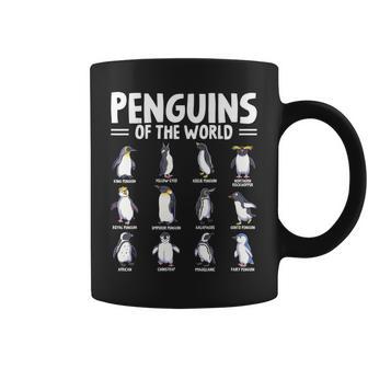 Penguins Of The World Sea Animal Lover Penguin Types Coffee Mug | Seseable UK