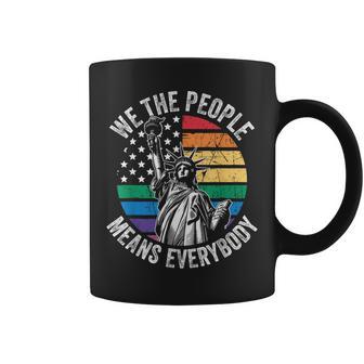 We The People Means Everybody Gay Pride Rainbow Lgbtq Men Coffee Mug - Thegiftio UK