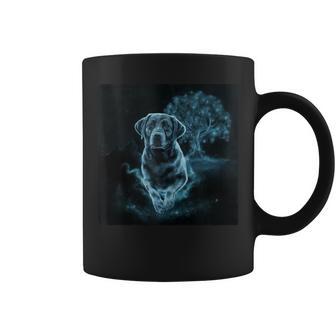 Perro Labrador Con Hermosos Colores De Agua In Mangas Taza de café - Regaloses