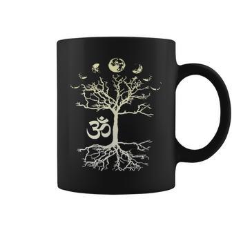 Phases De La Lune Arbre Deie Om Aum Peace Mindful Tasse - Cadeauxyz