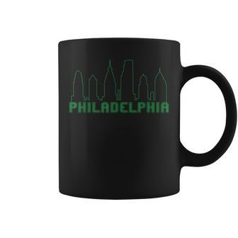 Philadelphia Skyline Downtown Cityscape Brotherly Love Cute Coffee Mug - Thegiftio UK