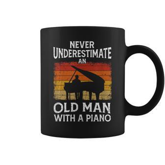 Pianist Never Underestimate An Old Man With A Piano Coffee Mug | Seseable UK