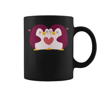 Pingüino Parejas Regalo Boda Aniversarioanalentín Cuello Taza de café - Regaloses