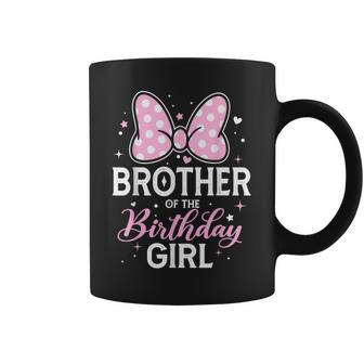 Pink Bow Family Matching Brother Of The Birthday Girl Coffee Mug - Thegiftio UK