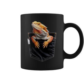 Pocket Bearded Dragon Reptile Animal Beardie Bearded Dragon Coffee Mug - Monsterry